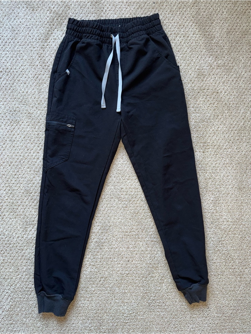 Figs Black Scrub Top and Jogger Pants Set - Picture 2 of 3